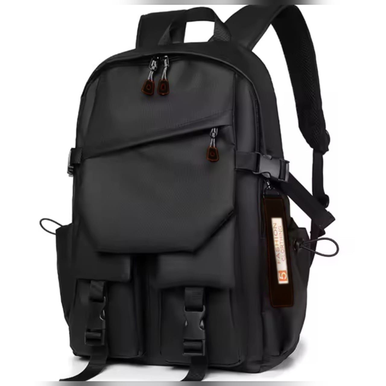 🎒 Stylish Waterproof Backpack Black ....( Code 51)..... ঢাকা সিটিতে ৭০, বাইরে ১৩০ টাকা কুরিয়ার চার্জ প্রযোজ্য
